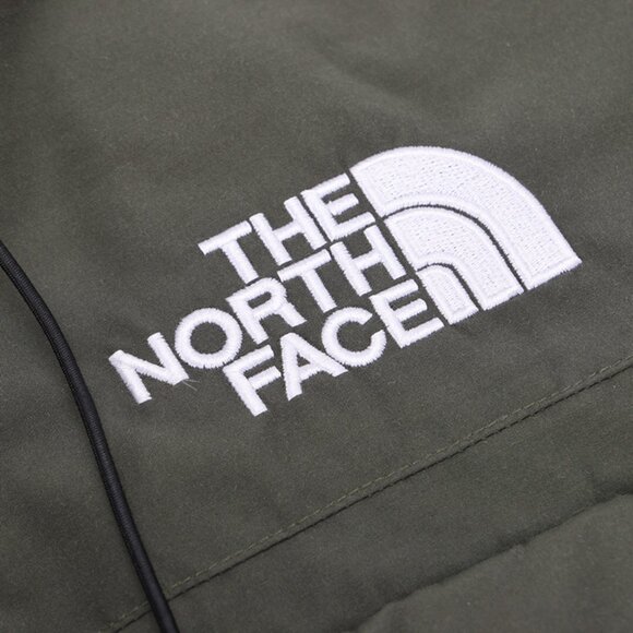 The North Face Dark Green Hooded Workwear Down Jacket - Picture 4 of 8